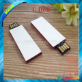 Hot Sale Free Sample plastic paper clip usb flash drive for Promotional Gift